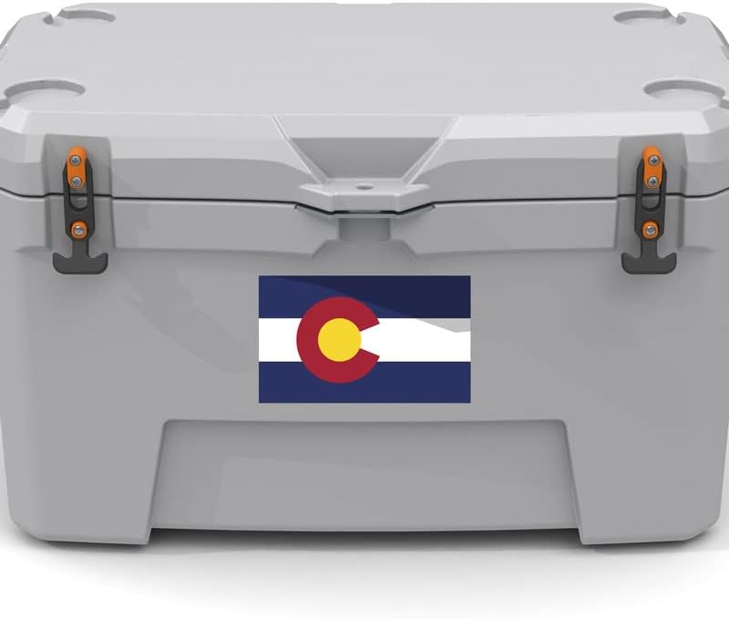 מדבקת מדבקות דגל מדינת קולורדו | 2 חבילה | 5 אינץ 'על 3 אינץ' | ויניל איכותי פרימיום | AW312